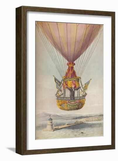 'Sadler over the Lighthouse, Dublin', 19th century-Robert Havell-Framed Giclee Print