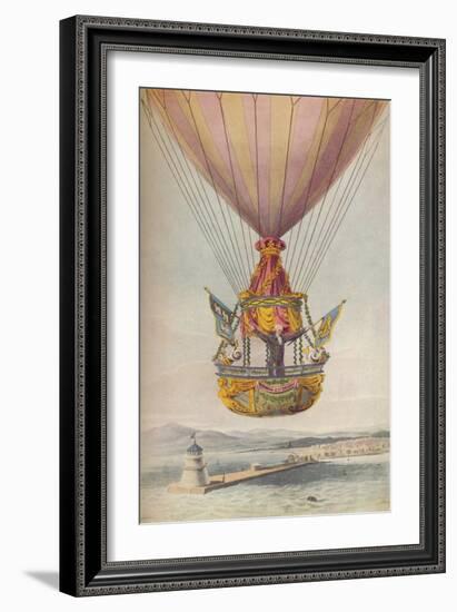 'Sadler over the Lighthouse, Dublin', 19th century-Robert Havell-Framed Giclee Print