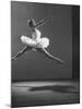 Sadler Wells Prima Ballerina Margot Fonteyn Leaping Into Air in Performance of "Sleeping Beauty"-Gjon Mili-Mounted Premium Photographic Print