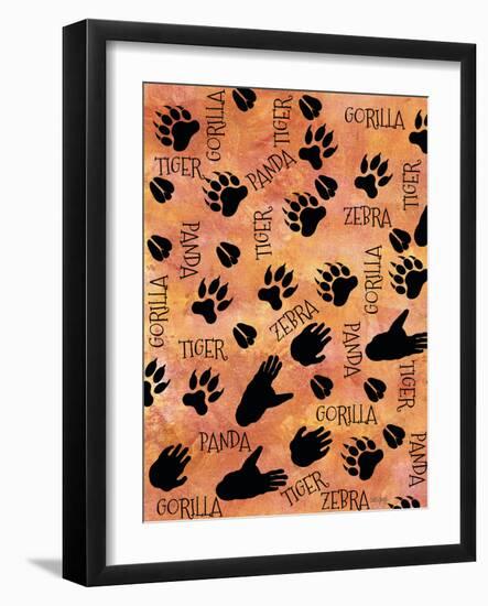 Safari Adventure Animal Footprints-Bee Sturgis-Framed Premium Giclee Print