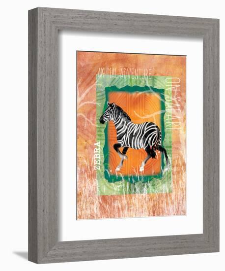 Safari Adventure Jungle Zebra-Bee Sturgis-Framed Art Print