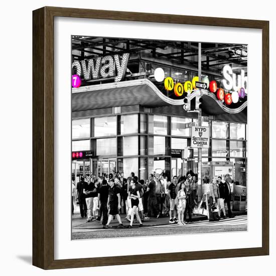 Safari CityPop Collection - Manhattan Subway Station III-Philippe Hugonnard-Framed Photographic Print