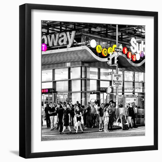 Safari CityPop Collection - Manhattan Subway Station III-Philippe Hugonnard-Framed Photographic Print