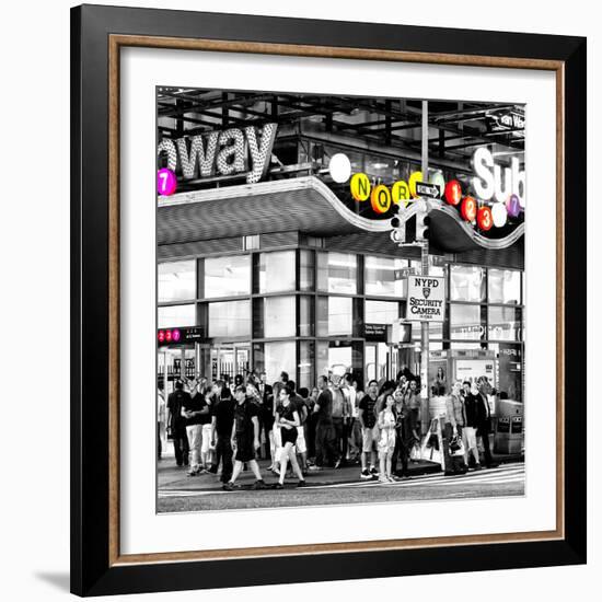 Safari CityPop Collection - Manhattan Subway Station III-Philippe Hugonnard-Framed Photographic Print