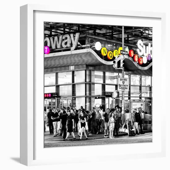 Safari CityPop Collection - Manhattan Subway Station III-Philippe Hugonnard-Framed Photographic Print