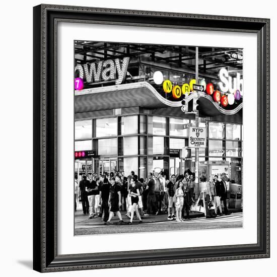 Safari CityPop Collection - Manhattan Subway Station III-Philippe Hugonnard-Framed Photographic Print