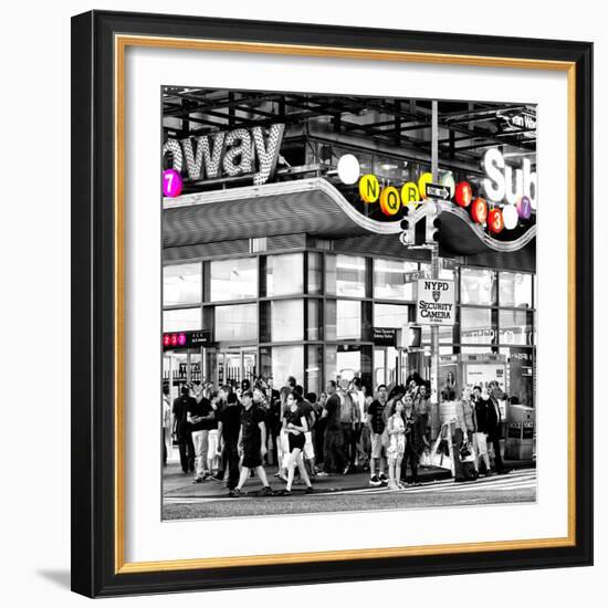 Safari CityPop Collection - Manhattan Subway Station III-Philippe Hugonnard-Framed Photographic Print