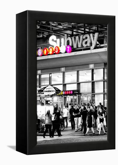 Safari CityPop Collection - Manhattan Subway Station IV-Philippe Hugonnard-Framed Premier Image Canvas