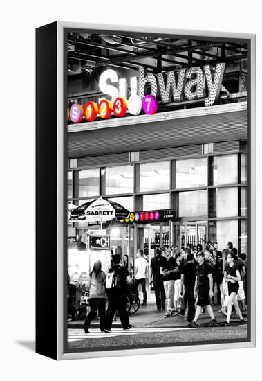 Safari CityPop Collection - Manhattan Subway Station IV-Philippe Hugonnard-Framed Premier Image Canvas