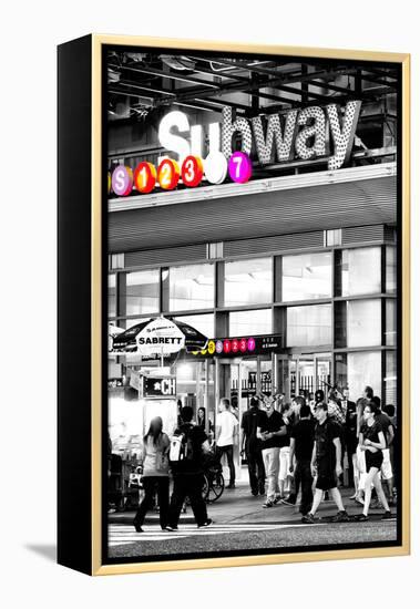 Safari CityPop Collection - Manhattan Subway Station IV-Philippe Hugonnard-Framed Premier Image Canvas