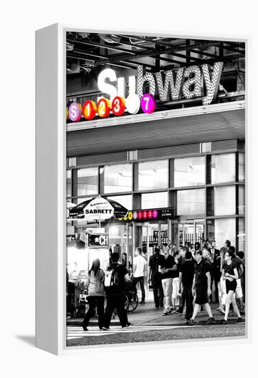 Safari CityPop Collection - Manhattan Subway Station IV-Philippe Hugonnard-Framed Premier Image Canvas