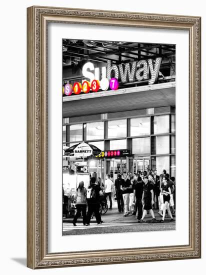 Safari CityPop Collection - Manhattan Subway Station IV-Philippe Hugonnard-Framed Photographic Print