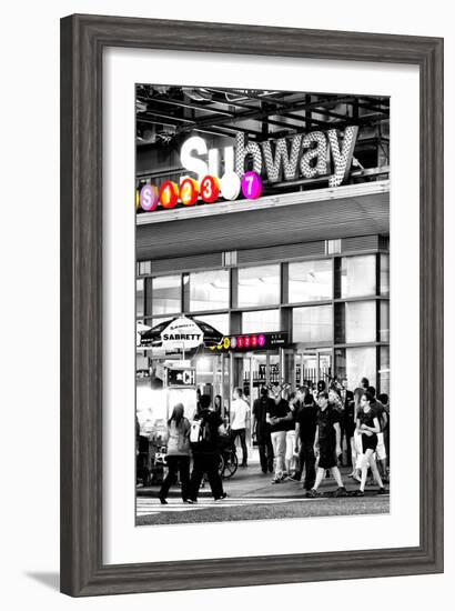 Safari CityPop Collection - Manhattan Subway Station IV-Philippe Hugonnard-Framed Photographic Print