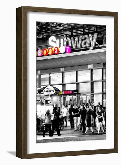 Safari CityPop Collection - Manhattan Subway Station IV-Philippe Hugonnard-Framed Photographic Print