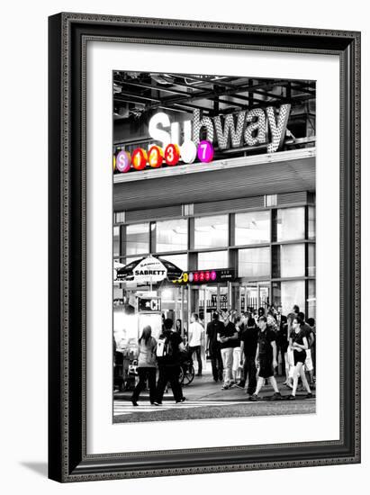 Safari CityPop Collection - Manhattan Subway Station IV-Philippe Hugonnard-Framed Photographic Print