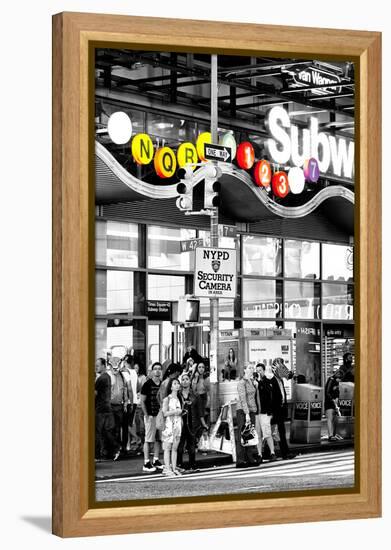 Safari CityPop Collection - Manhattan Subway Station V-Philippe Hugonnard-Framed Premier Image Canvas