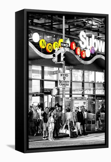 Safari CityPop Collection - Manhattan Subway Station V-Philippe Hugonnard-Framed Premier Image Canvas