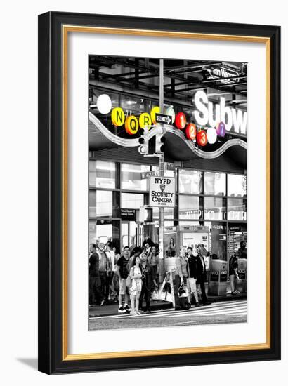 Safari CityPop Collection - Manhattan Subway Station V-Philippe Hugonnard-Framed Photographic Print