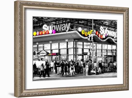 Safari CityPop Collection - Manhattan Subway Station-Philippe Hugonnard-Framed Photographic Print