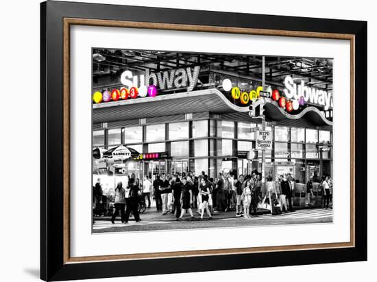 Safari CityPop Collection - Manhattan Subway Station-Philippe Hugonnard-Framed Photographic Print