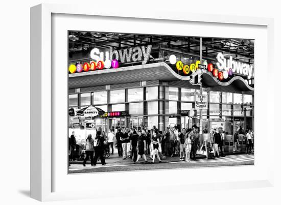 Safari CityPop Collection - Manhattan Subway Station-Philippe Hugonnard-Framed Photographic Print