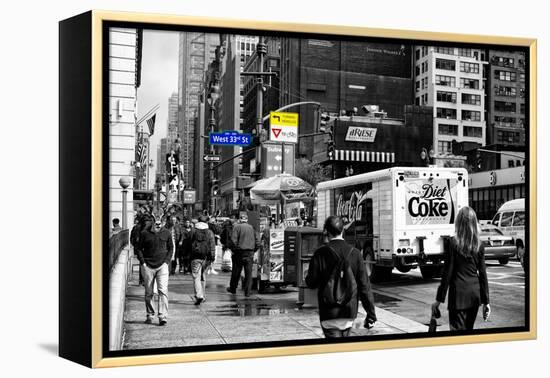Safari CityPop Collection - Manhattan West 33rd Street-Philippe Hugonnard-Framed Premier Image Canvas