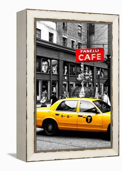 Safari CityPop Collection - New York Yellow Cab in Soho II-Philippe Hugonnard-Framed Premier Image Canvas