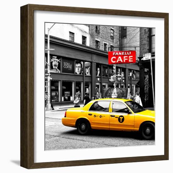 Safari CityPop Collection - New York Yellow Cab in Soho III-Philippe Hugonnard-Framed Photographic Print