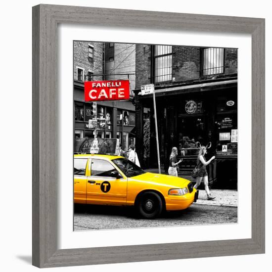 Safari CityPop Collection - New York Yellow Cab in Soho V-Philippe Hugonnard-Framed Photographic Print