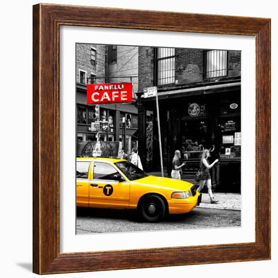 Safari CityPop Collection - New York Yellow Cab in Soho V-Philippe Hugonnard-Framed Photographic Print