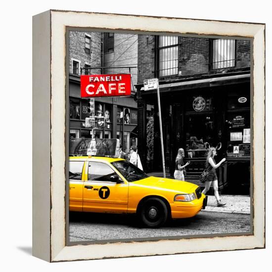 Safari CityPop Collection - New York Yellow Cab in Soho V-Philippe Hugonnard-Framed Premier Image Canvas