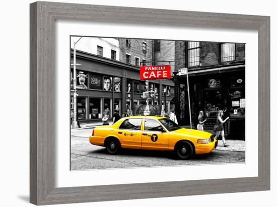 Safari CityPop Collection - New York Yellow Cab in Soho-Philippe Hugonnard-Framed Photographic Print