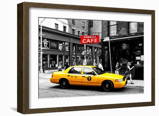 Safari CityPop Collection - New York Yellow Cab in Soho-Philippe Hugonnard-Framed Photographic Print