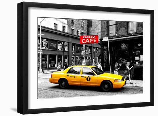 Safari CityPop Collection - New York Yellow Cab in Soho-Philippe Hugonnard-Framed Photographic Print