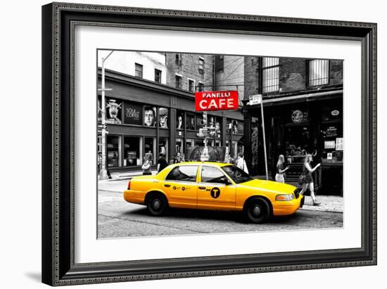 Safari CityPop Collection - New York Yellow Cab in Soho-Philippe Hugonnard-Framed Photographic Print