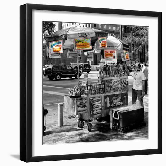 Safari CityPop Collection - NYC Hot Dog with Zebra Man II-Philippe Hugonnard-Framed Photographic Print