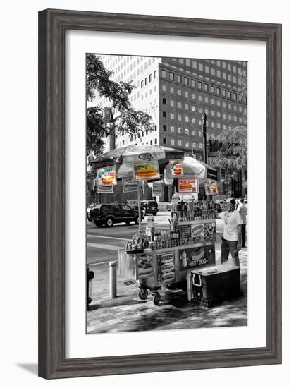 Safari CityPop Collection - NYC Hot Dog with Zebra Man-Philippe Hugonnard-Framed Photographic Print