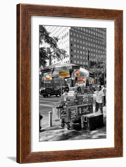 Safari CityPop Collection - NYC Hot Dog with Zebra Man-Philippe Hugonnard-Framed Photographic Print