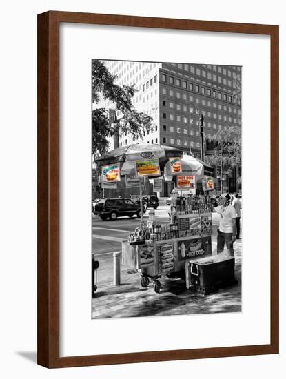 Safari CityPop Collection - NYC Hot Dog with Zebra Man-Philippe Hugonnard-Framed Photographic Print