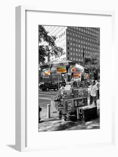 Safari CityPop Collection - NYC Hot Dog with Zebra Man-Philippe Hugonnard-Framed Photographic Print