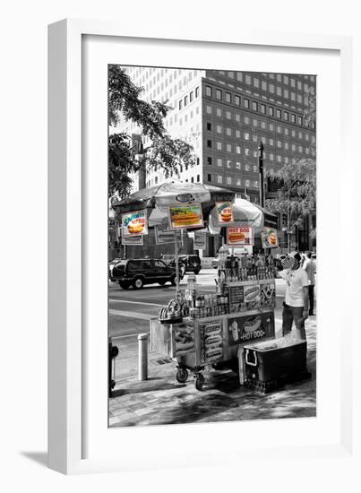 Safari CityPop Collection - NYC Hot Dog with Zebra Man-Philippe Hugonnard-Framed Photographic Print