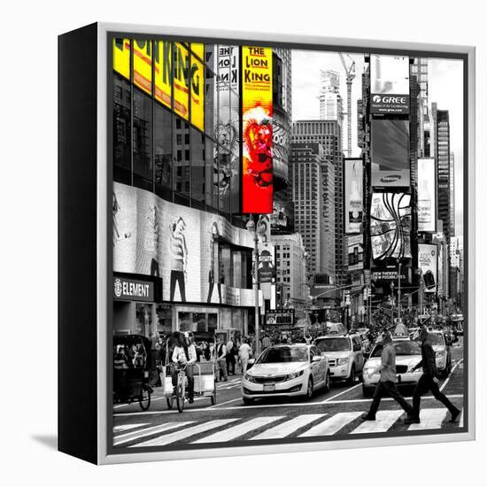 Safari CityPop Collection - Times Square Lion King IV-Philippe Hugonnard-Framed Premier Image Canvas