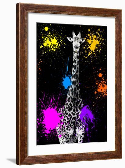 Safari Colors Pop Collection - Giraffe VII-Philippe Hugonnard-Framed Giclee Print