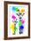 Safari Colors Pop Collection - Giraffes Portrait III-Philippe Hugonnard-Framed Giclee Print