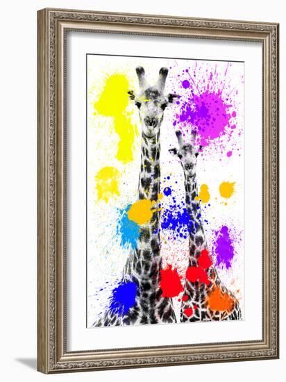 Safari Colors Pop Collection - Giraffes-Philippe Hugonnard-Framed Giclee Print