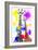 Safari Colors Pop Collection - Giraffes-Philippe Hugonnard-Framed Giclee Print