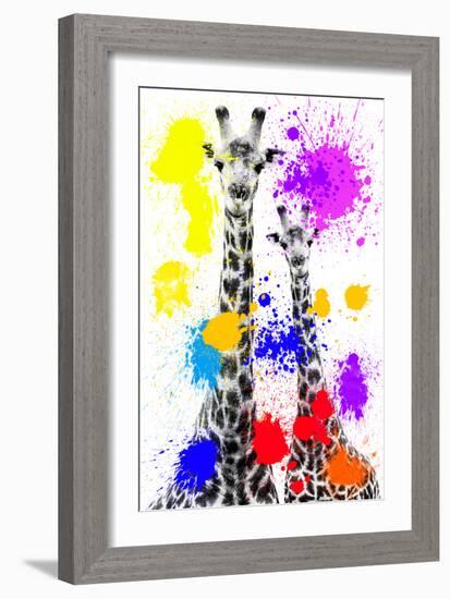 Safari Colors Pop Collection - Giraffes-Philippe Hugonnard-Framed Giclee Print