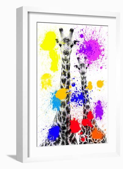 Safari Colors Pop Collection - Giraffes-Philippe Hugonnard-Framed Giclee Print