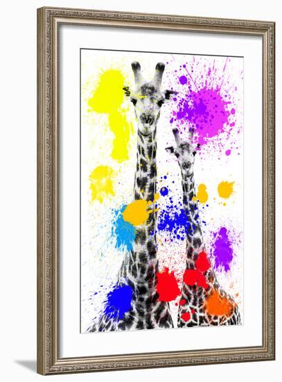 Safari Colors Pop Collection - Giraffes-Philippe Hugonnard-Framed Giclee Print