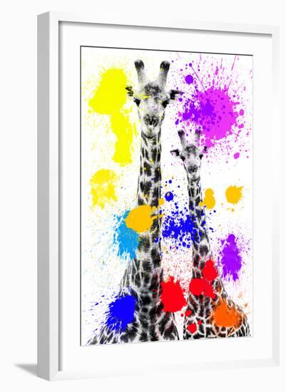 Safari Colors Pop Collection - Giraffes-Philippe Hugonnard-Framed Giclee Print